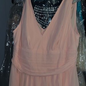 Size 16 pink floor length dress!